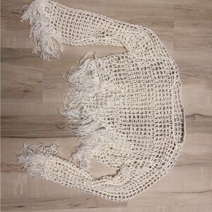 Fringed Crochet Sweater